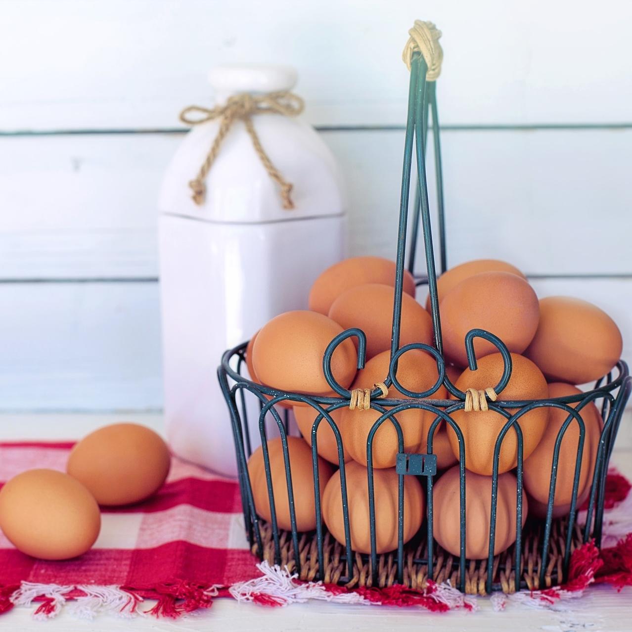 Basket of Hen Eggs