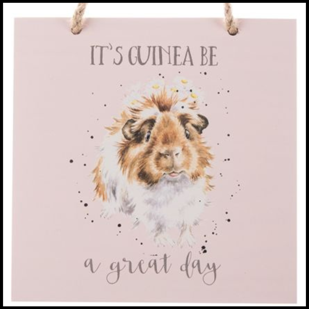 IT'S GUINEA BE A GREAT DAY' Wooden Plaque by Wrendale