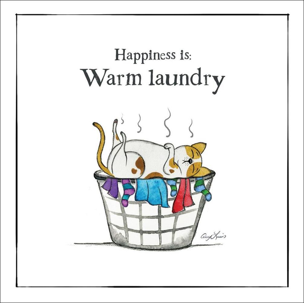 Happiness is Warm Laundry