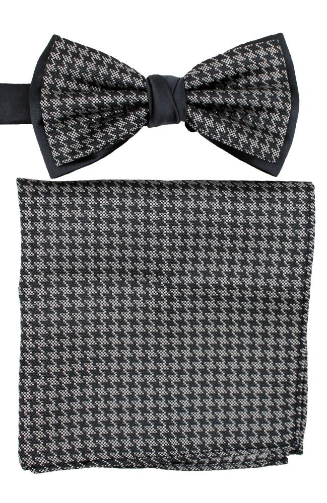 Bow Tie And Hank Set - Dogtooth