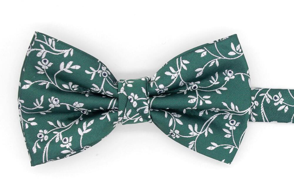 Mix-and-Match Leafy Floral Bow Tie
