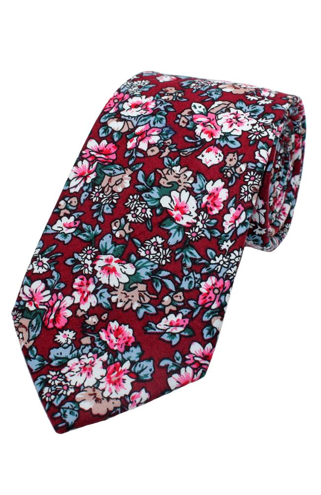 Strong Floral Printed Tie
