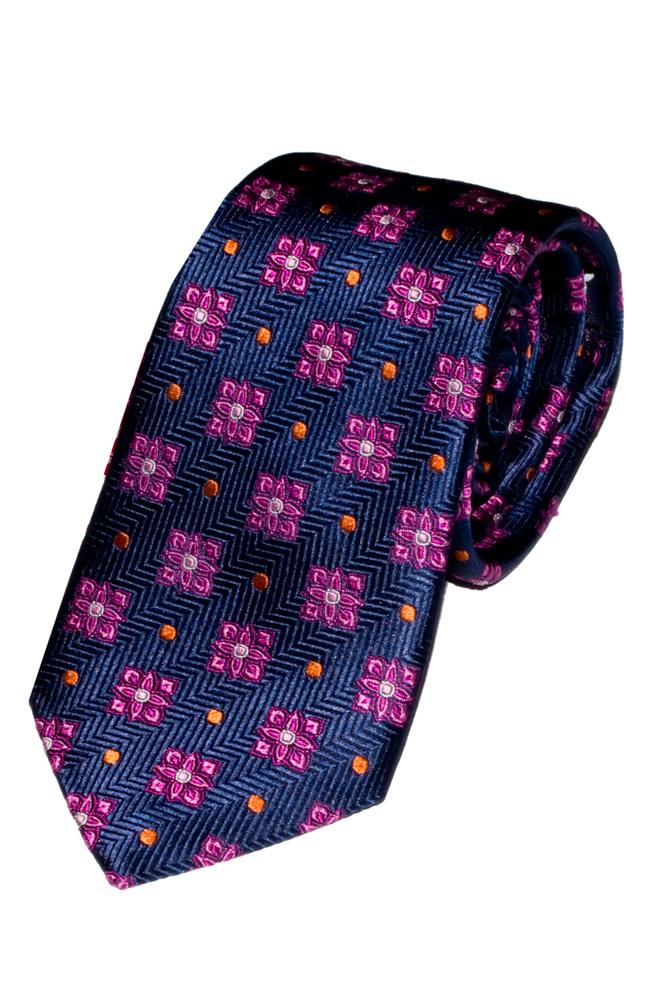 Geo Flower Silk Tie