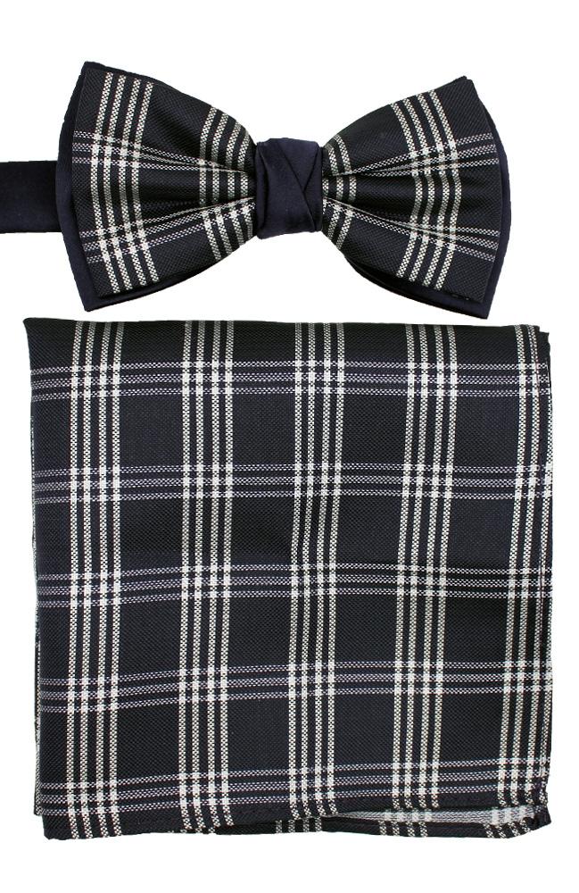 Bow Tie And Hank Set - Check