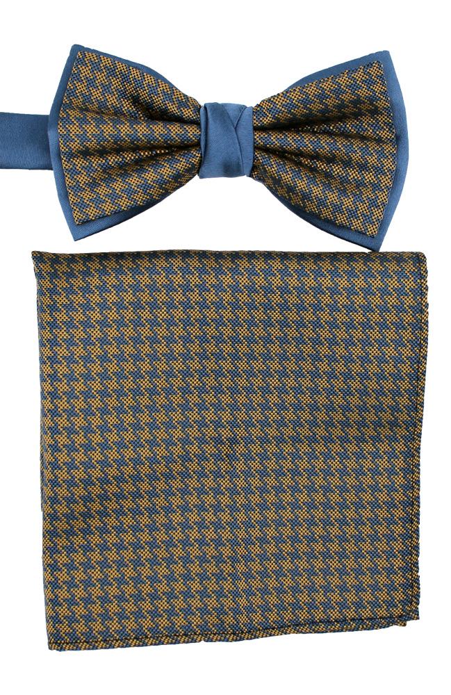Bow Tie And Hank Set - Dogtooth
