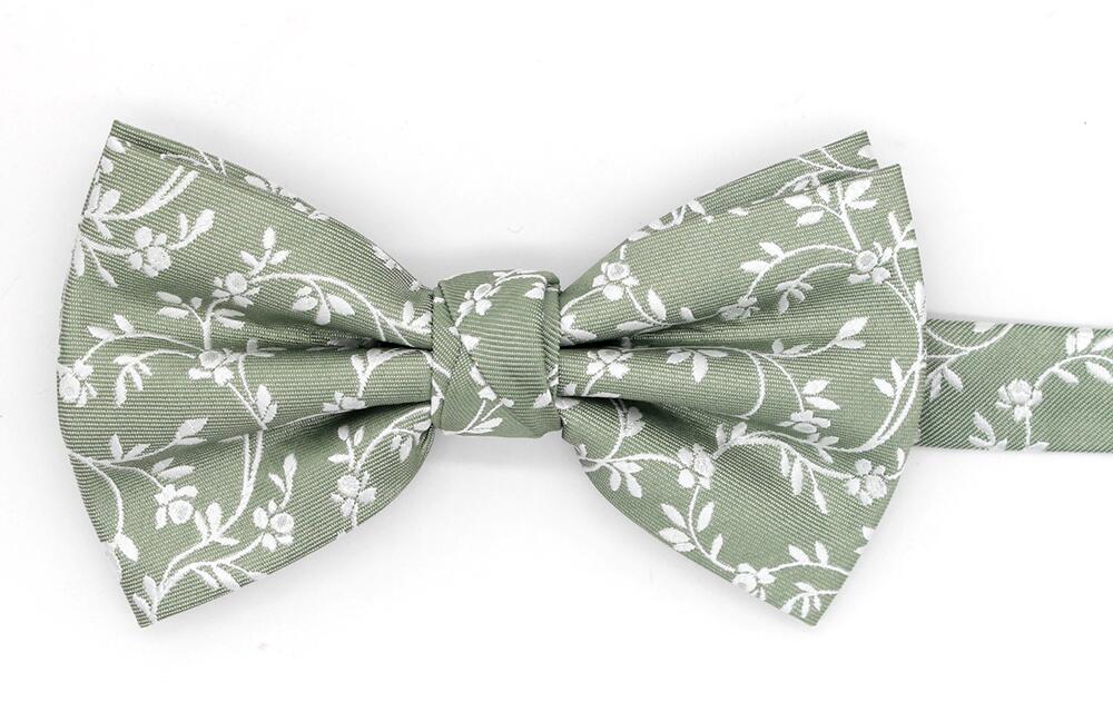 Mix-and-Match Leafy Floral Bow Tie