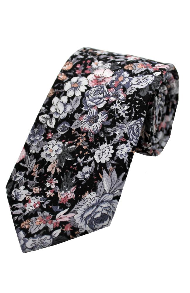 Bold Floral Printed Tie