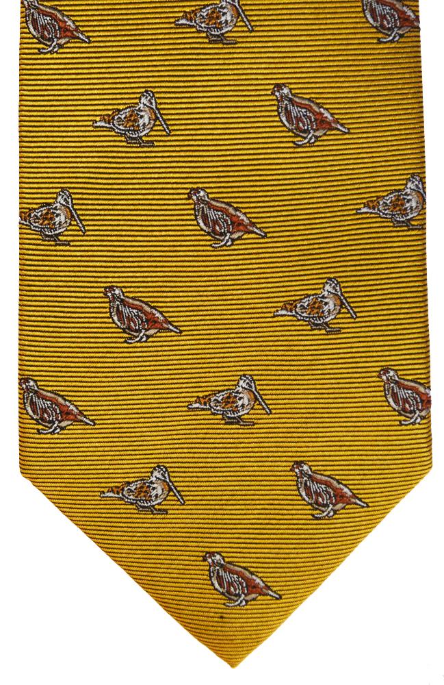 Snipe and Grouse Silk Tie