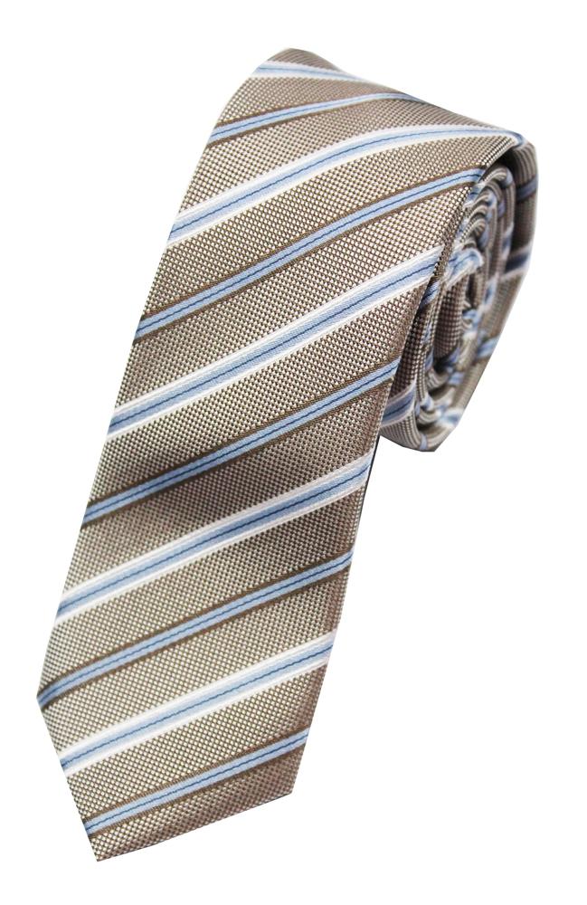 Stripe Skinny Silk Tie