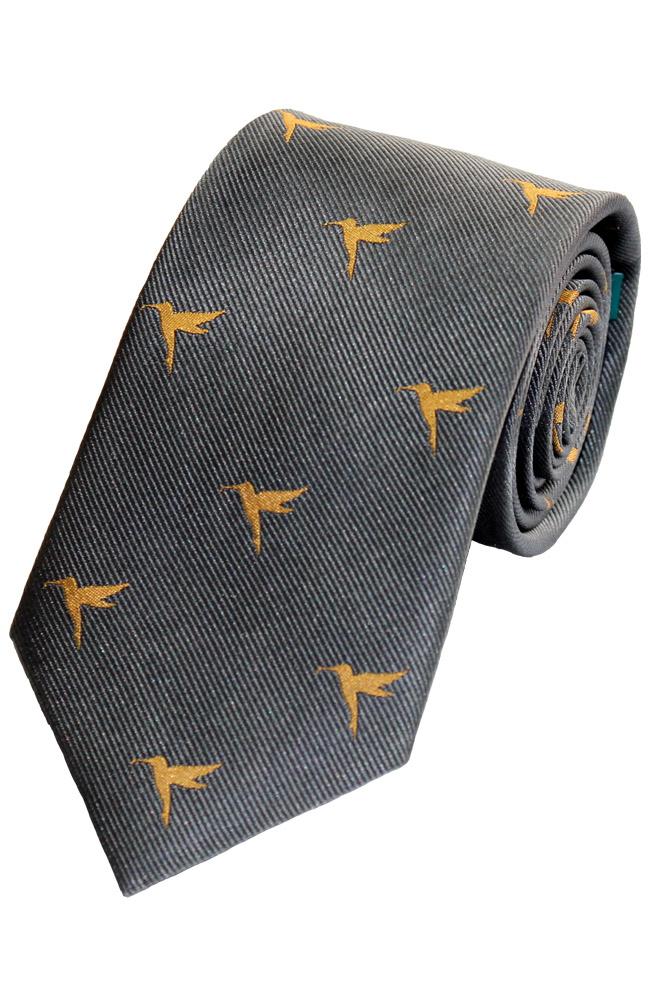 Hummingbird Silk Tie