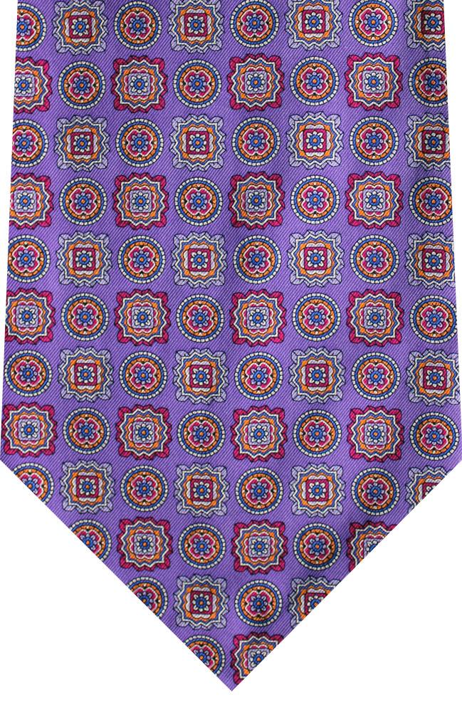 Printed Medallion Silk Cravat