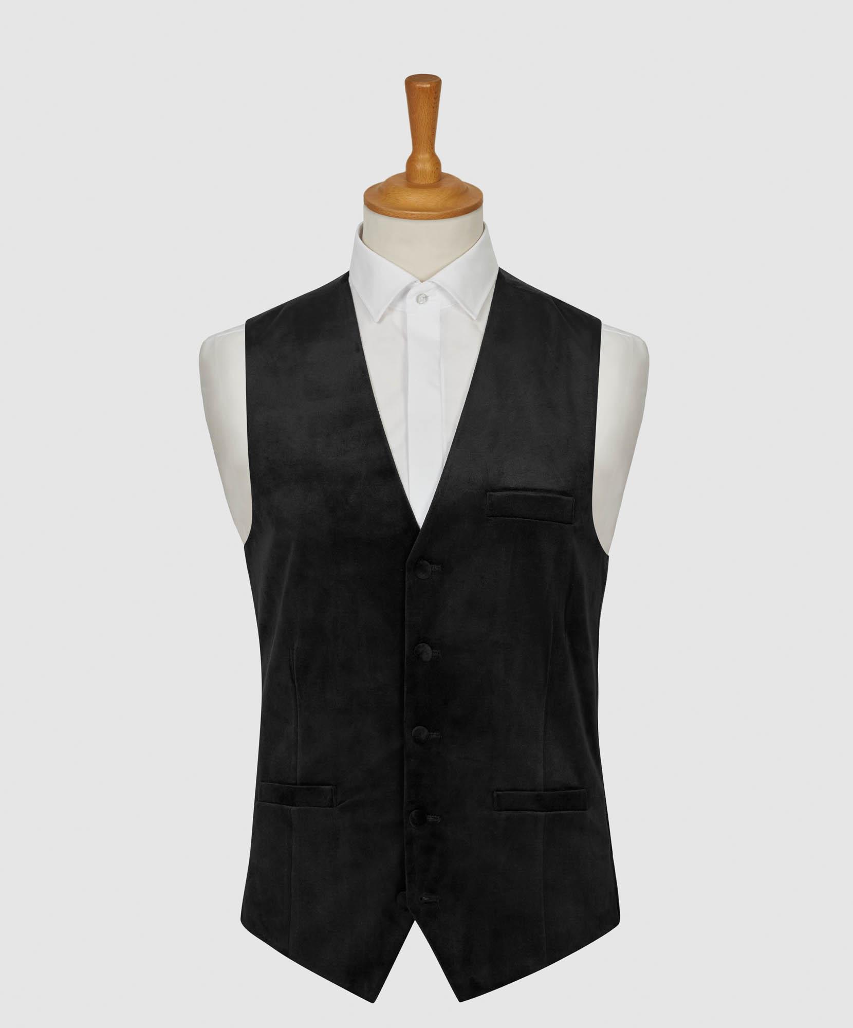 Waistcoat with patterned back sale