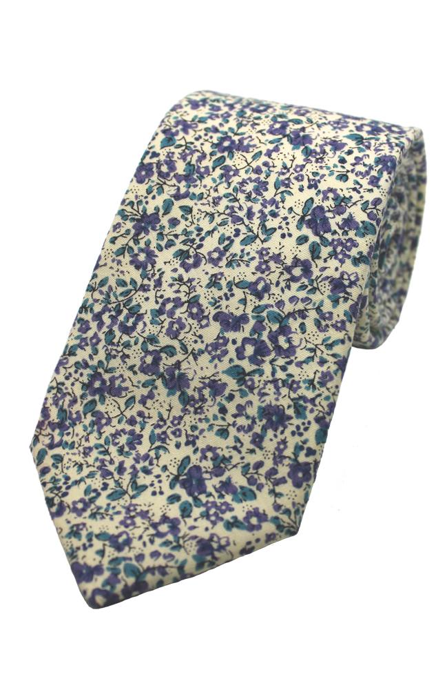 Micro Floral Printed Tie