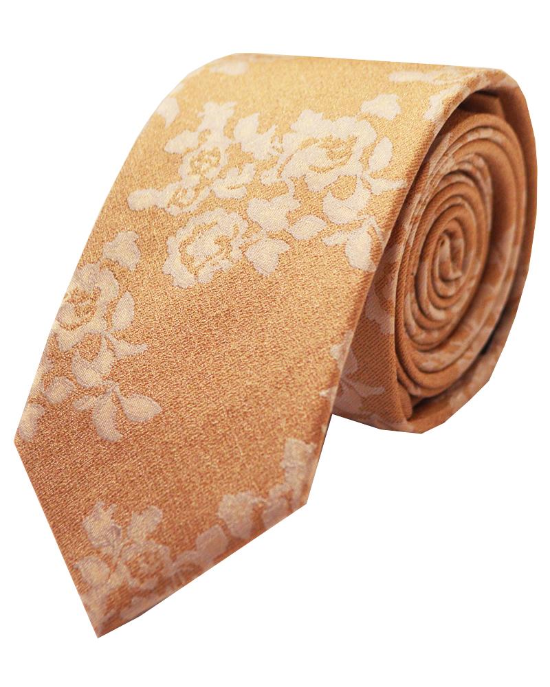 Floral Skinny Silk Tie