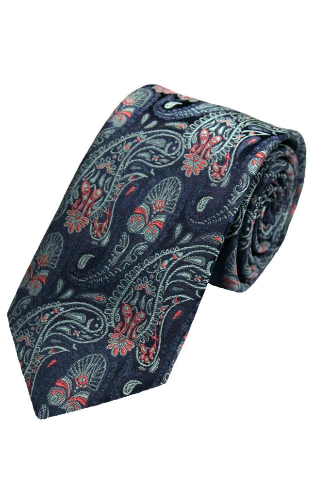 Peacock Silk-Blend Tie