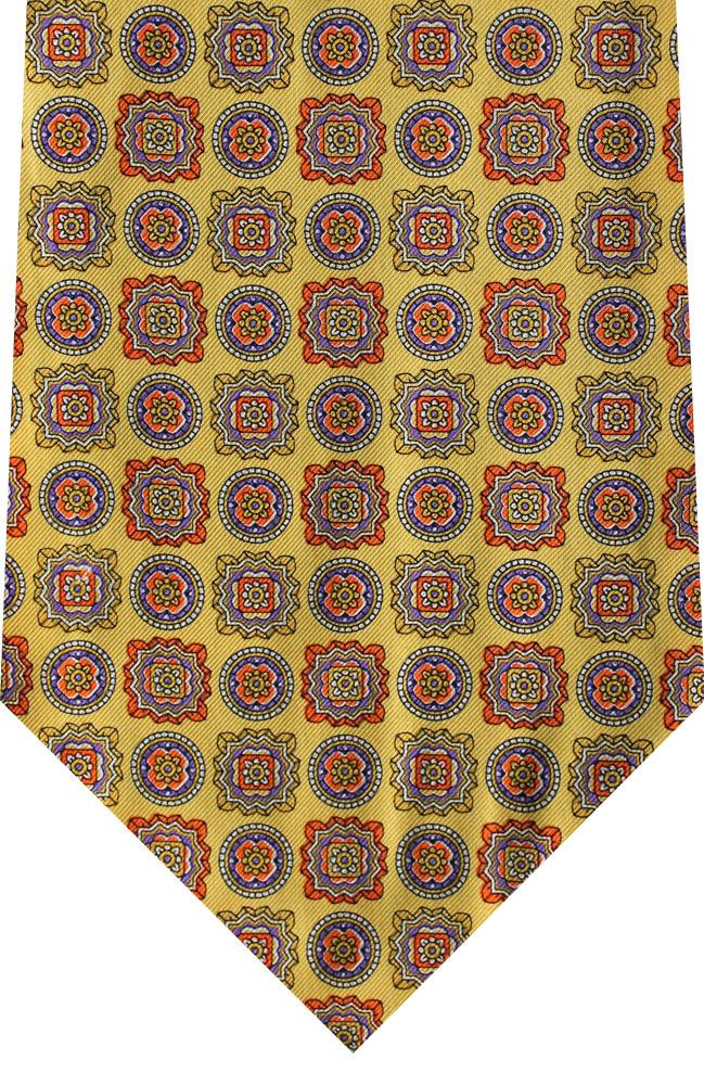 Printed Medallion Silk Cravat