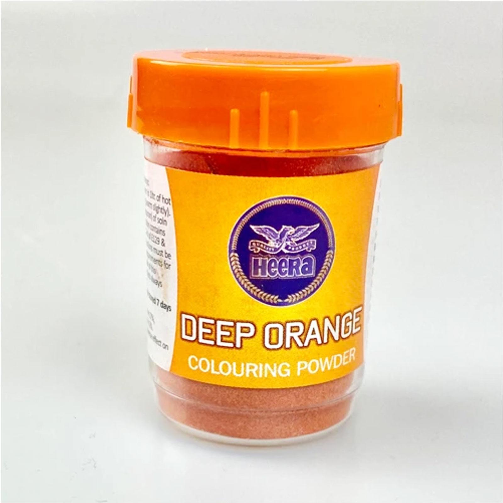 Heera Food Colouring Powder Deep Orange 25 Grams