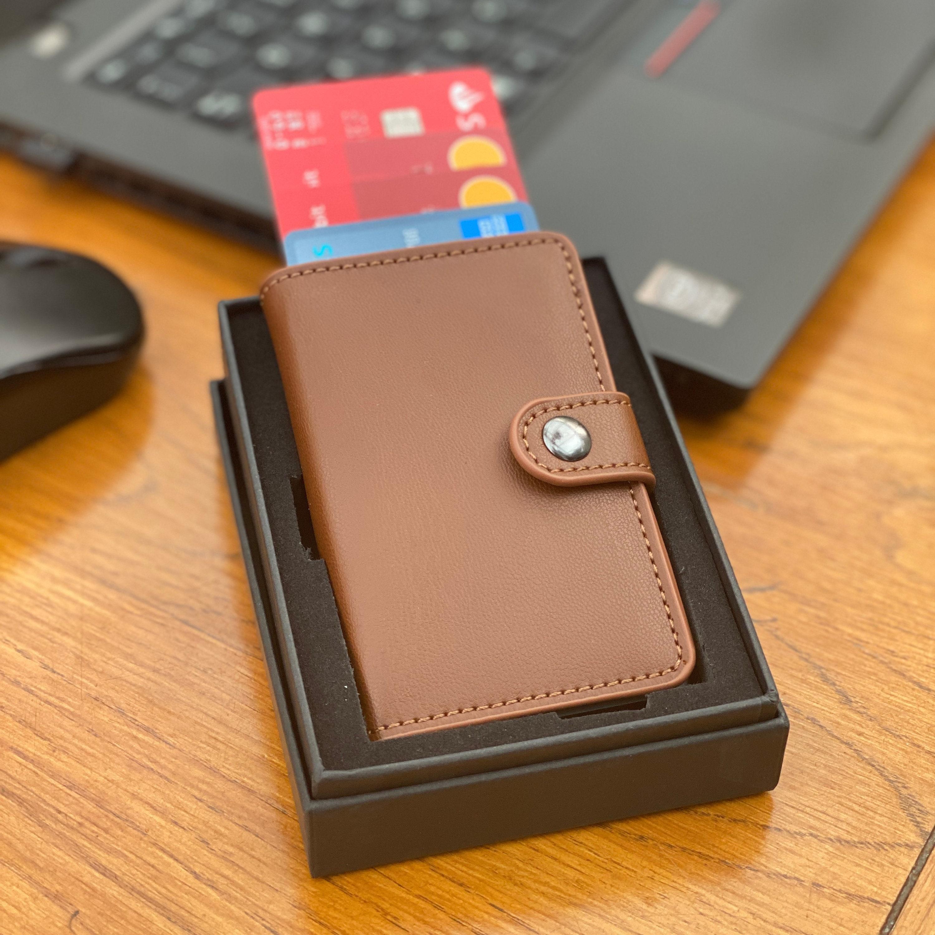 Personalised Apple AirTag Wallet, Card Holder, RFID Secure.