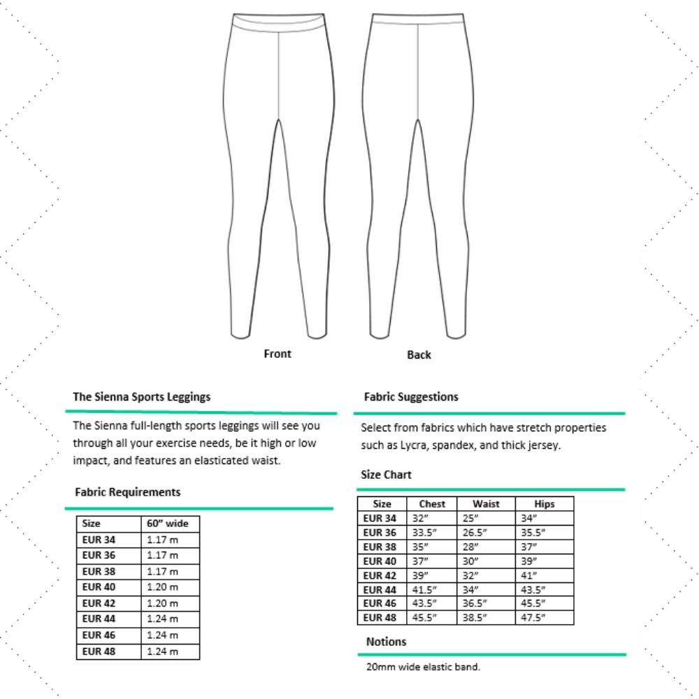 Sienna Sports Wear Set PDF Patterns
