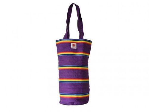 Strong Yoga Kit Stripey Cotton Chakra Bag Purple