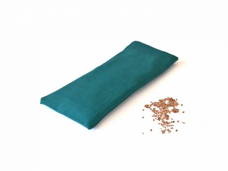 unscented linseed relaxation meditation yoga united eye pillow teal green