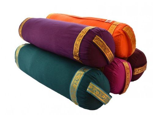 beautifully yoga malai desgined medium cotton yoga bolster covers