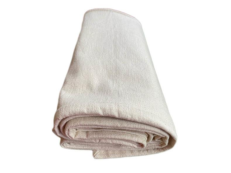 Meditation restorative Undyed Cotton natural Yoga Blanket rolled