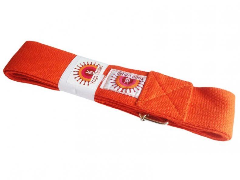Cotton Yoga Belt Support bar buckle Strap Orange Colours