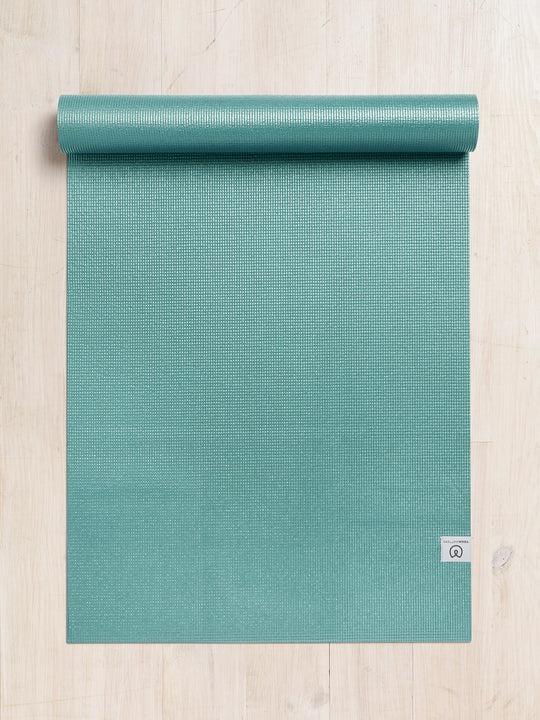 Sticky Yoga Mat Green Rolled