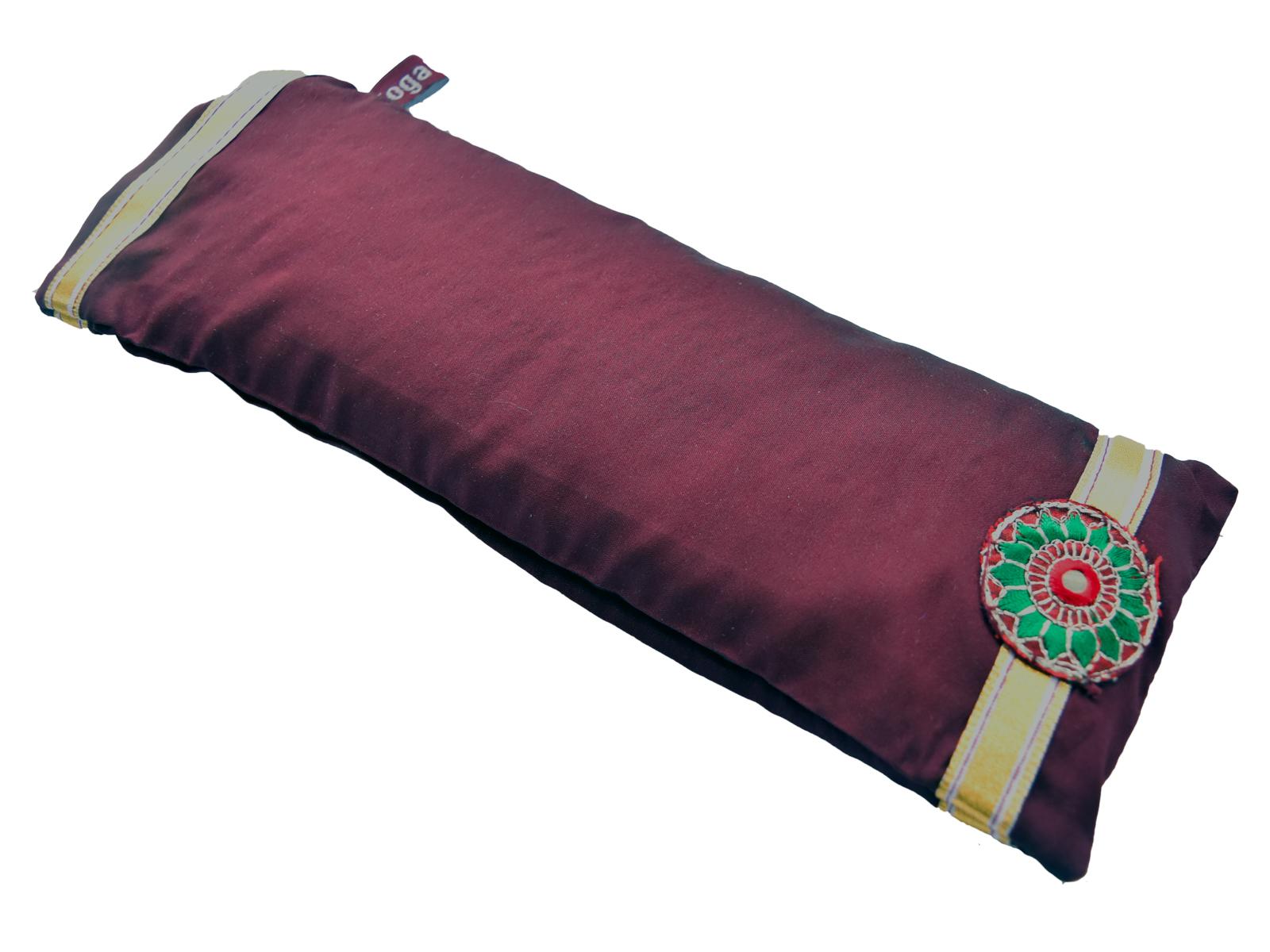 Yoga Eye Pillow Silk Luxury Savasana Meditation best buy DARK BERRY
