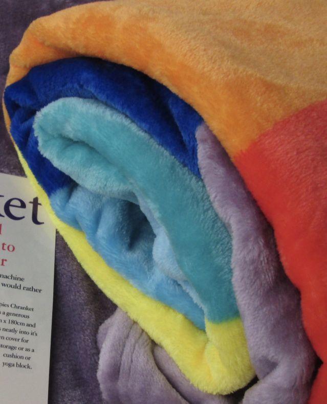 Chakra Rainbow Rolled Blanket