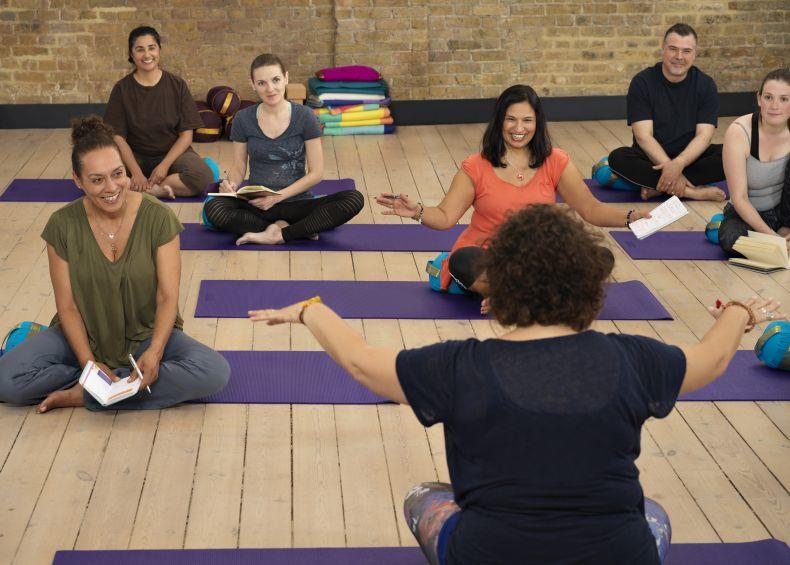 Judy Hirsh Sampath training yoga therapists in London