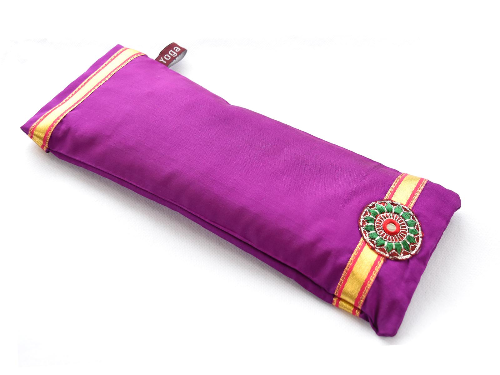 Yoga Eye Pillow Silk Luxury Savasana Meditation best buy MAGENTA