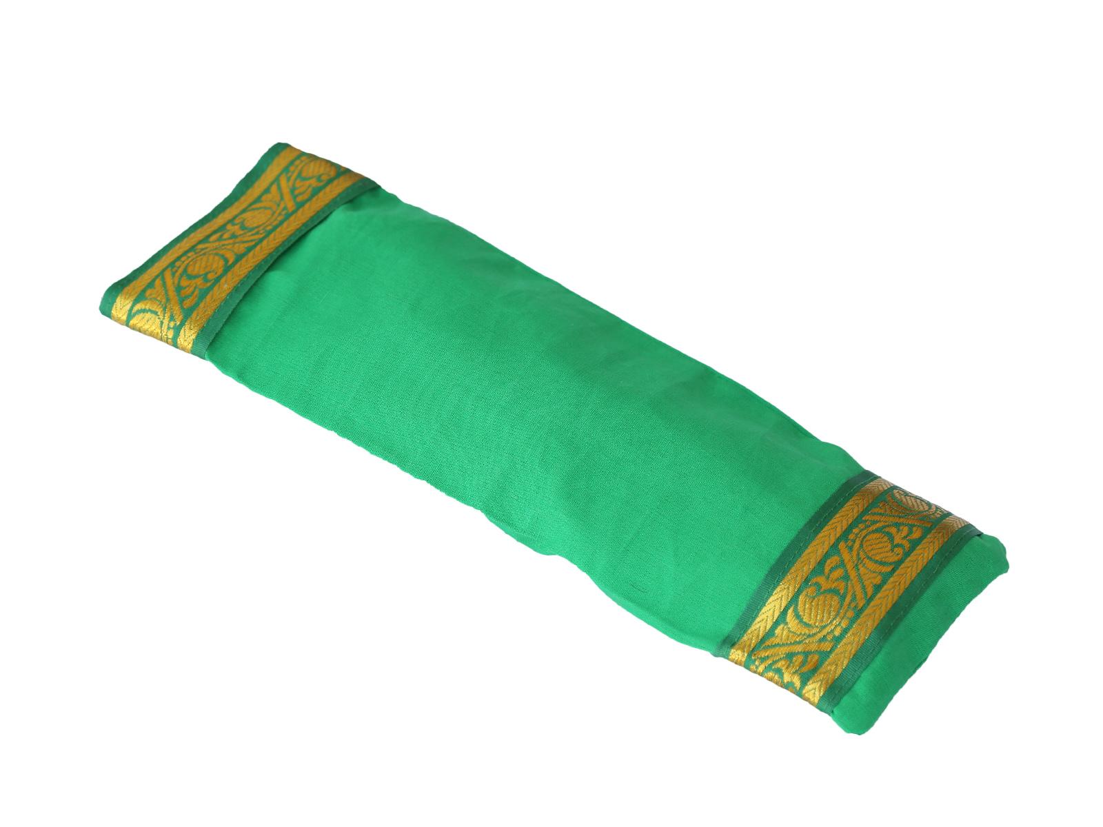 Heart warming Yoga Relaxation Green Linseed Cotton Cover Eye Pillow Gift Pack