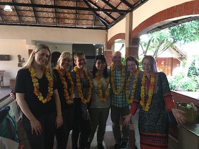 Yoga holiday in south india with amanda mackenzie arrival at resort