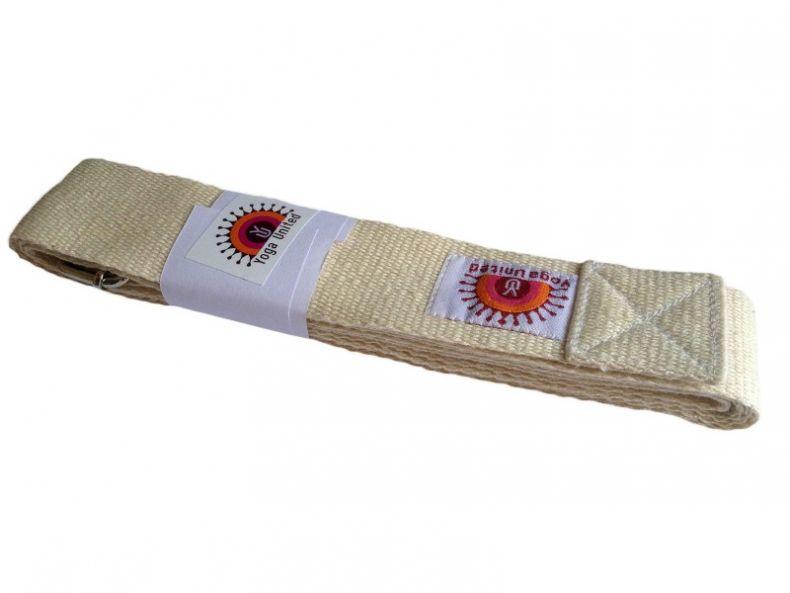 Cotton Yoga Belt Support bar buckle Strap Natural Colours