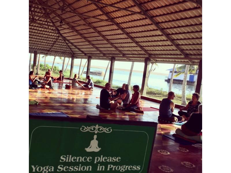 adele, robertson, holiday, retreat, hatha, yoga, meditiation, buddhist, cherai, beach