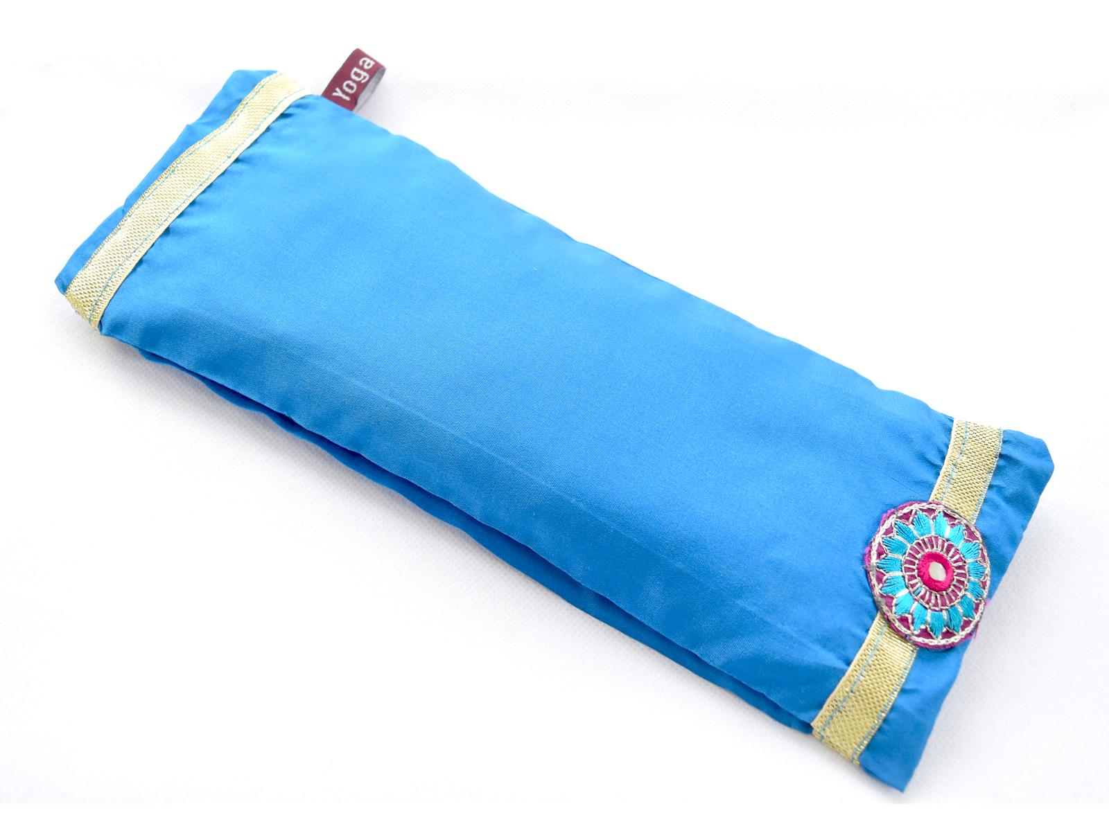 Yoga Eye Pillow Silk Luxury Savasana Meditation best buy SKY BLUE
