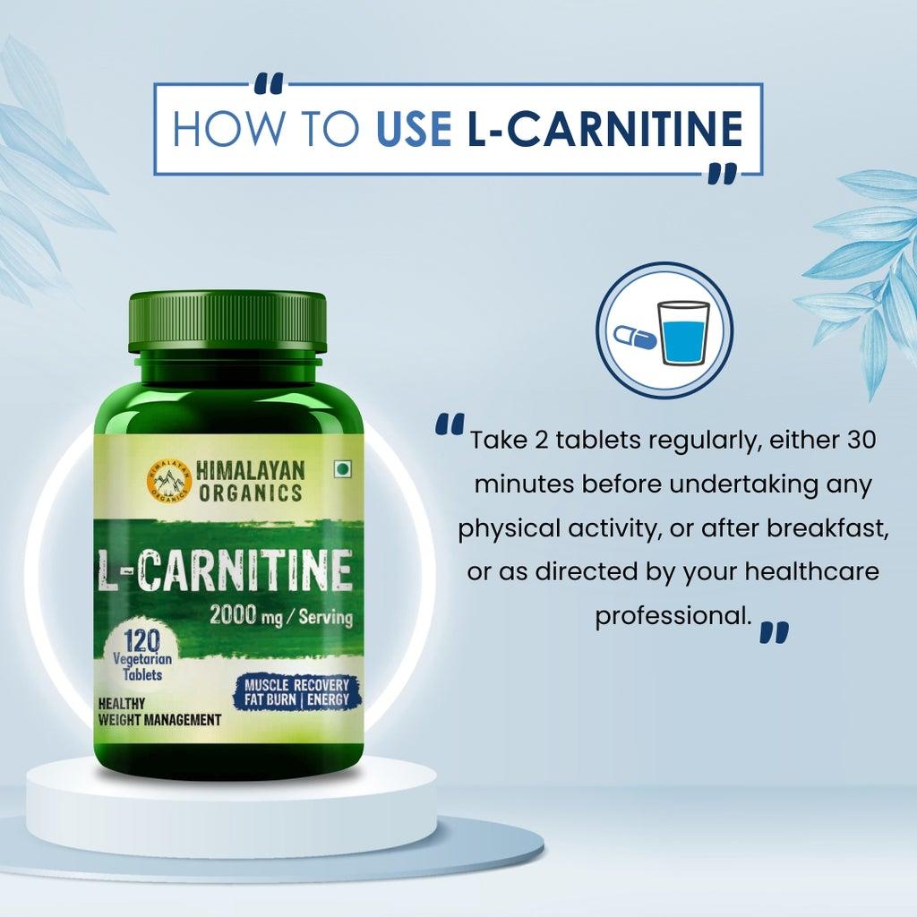 UrbanTokri TheHimalayanOrganics L Carnitine Supports Muscle Recovery 120  Veg Tablets