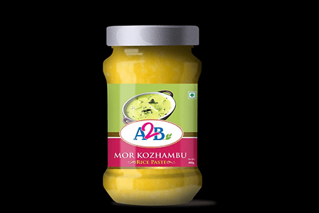 Product photo of Mor Kuzhambu Paste. A very traditional Pickles available from the interiors of India.