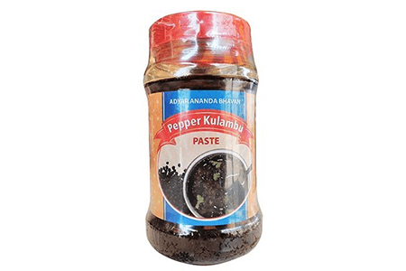 Product photo of Pepper Kuzhambu Paste. A very traditional Pickles available from the interiors of India.