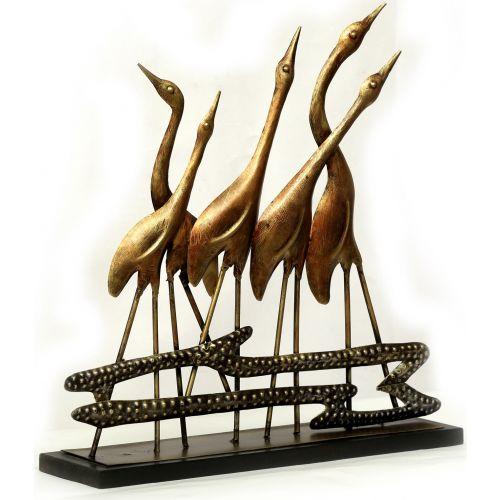 Photo of Gold Flamingo On Stand Table