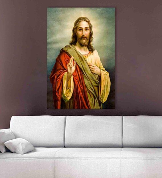 UrbanTokri: Jesus Christ Toughened Glass Wall Painting