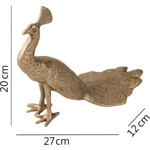 Photo of Allure Gold Peacock Figurine 27Cm