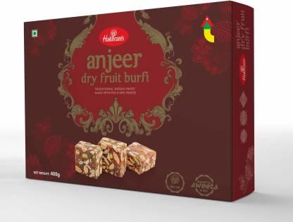 Product photo of Anjeer Dry Fruit Barfi from Haldirams in India