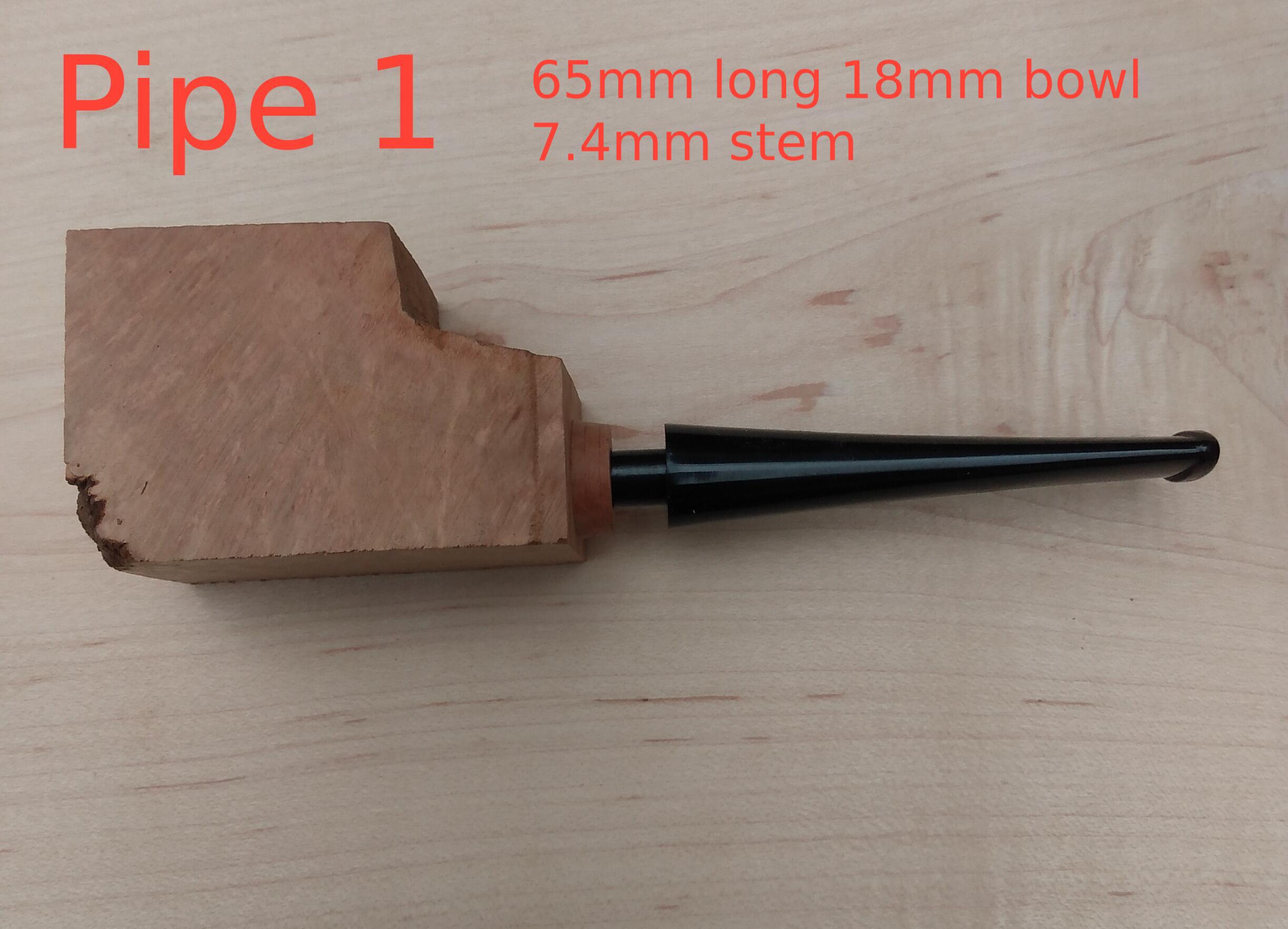 Briar Pipe blanks with stems