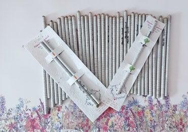 Plantable Pencils-Eco friendly sustainable recycled newspaper pencils - Carrot-Spinach- Grow me- Dont Throw me -Eco friendly stationery