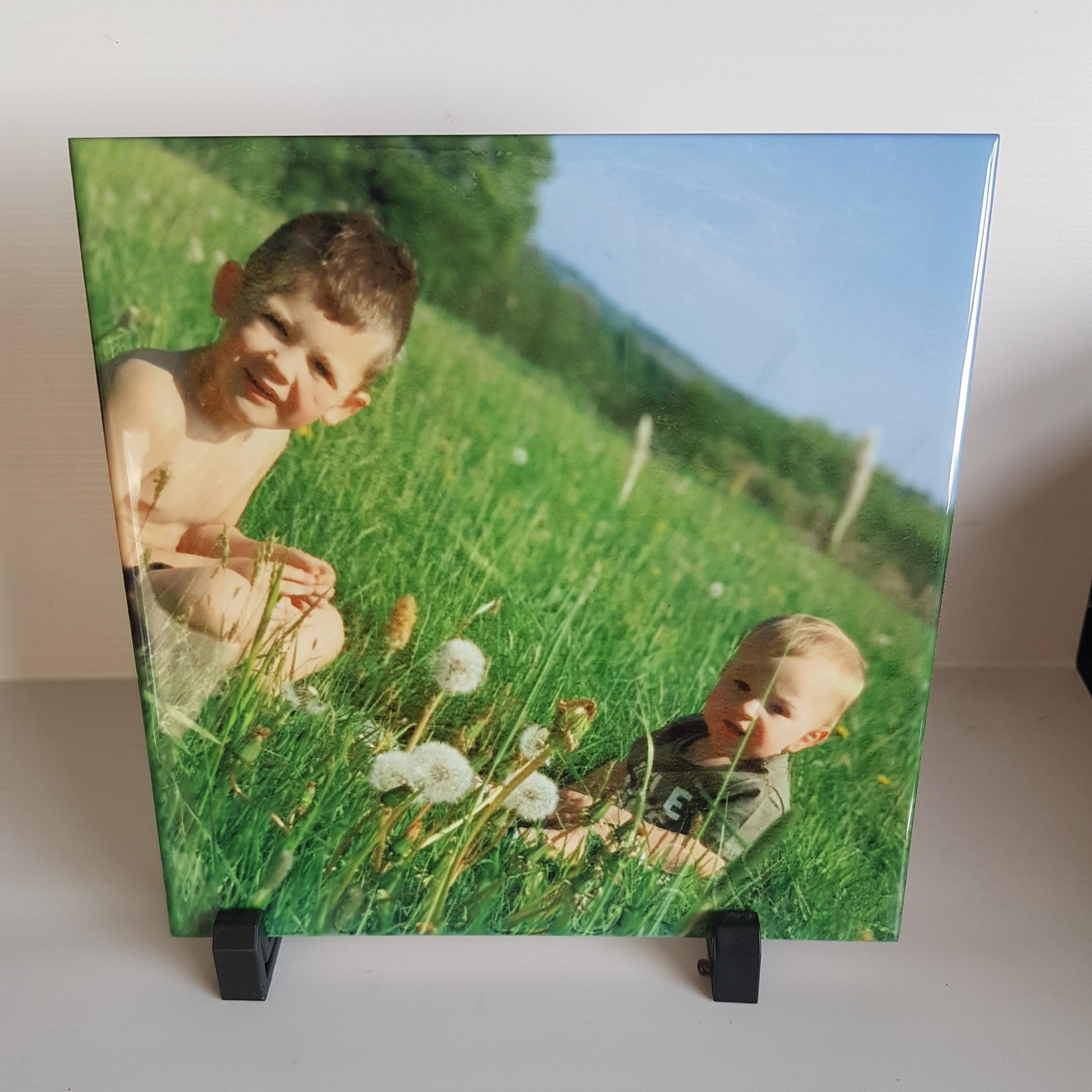 Fathers Day gift for Dad -Personalised Photo Ceramic Tile 8"- Photo Tile -Personalised Photo Gift-For Dad- Gift from Son -Gift from Daughter