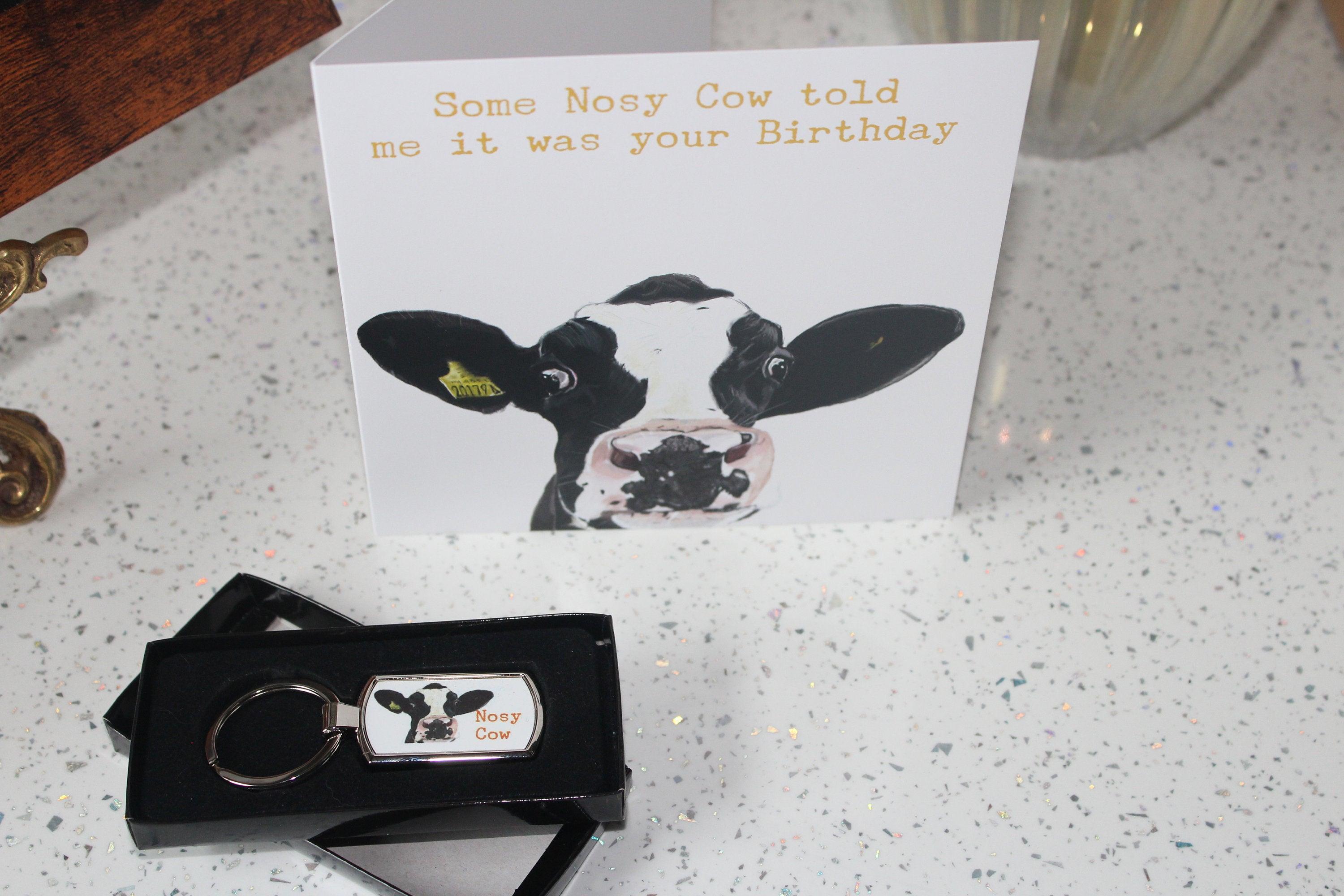 Funny Birthday Cards - Holstein - Greetings cards - Farm - Cow Birthday Card -Dairy Cow -  Farmer - Female birthday- Male birthday - Fresian