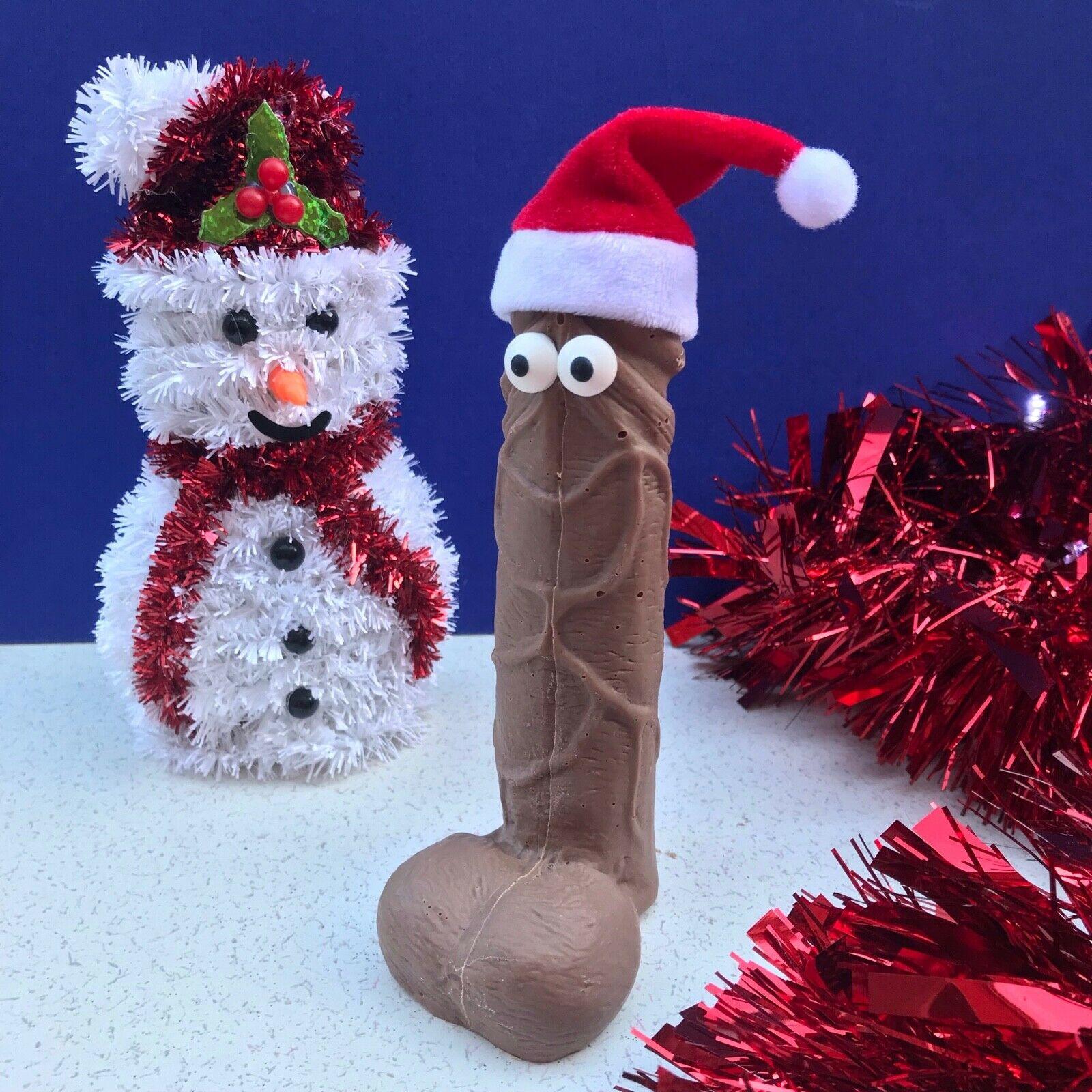 Large 6” Milk Chocolate Santa Willy -Secret Santa/Ann Summers/Office Party  Gift